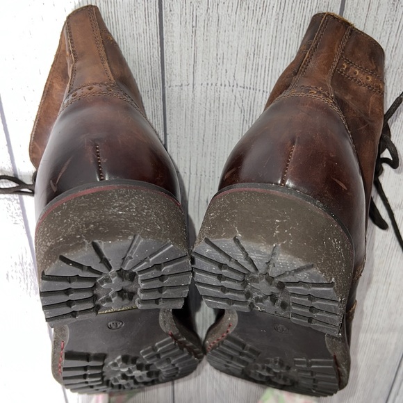 🔹 Nero Giardini Leather Wingtip Boot Made in Italy - Picture 5 of 8